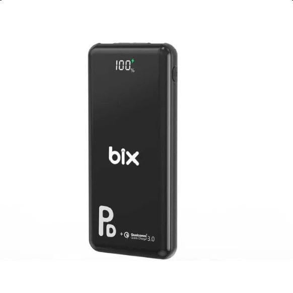 Внешний аккумулятор Bix PB101-PD 18W PD QC 3.0 10000 MAh Черный