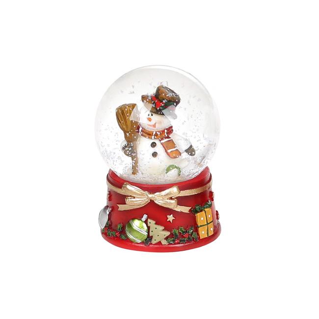 Декоративный водяной шар BonaDi Снеговик с метлой (559-443)