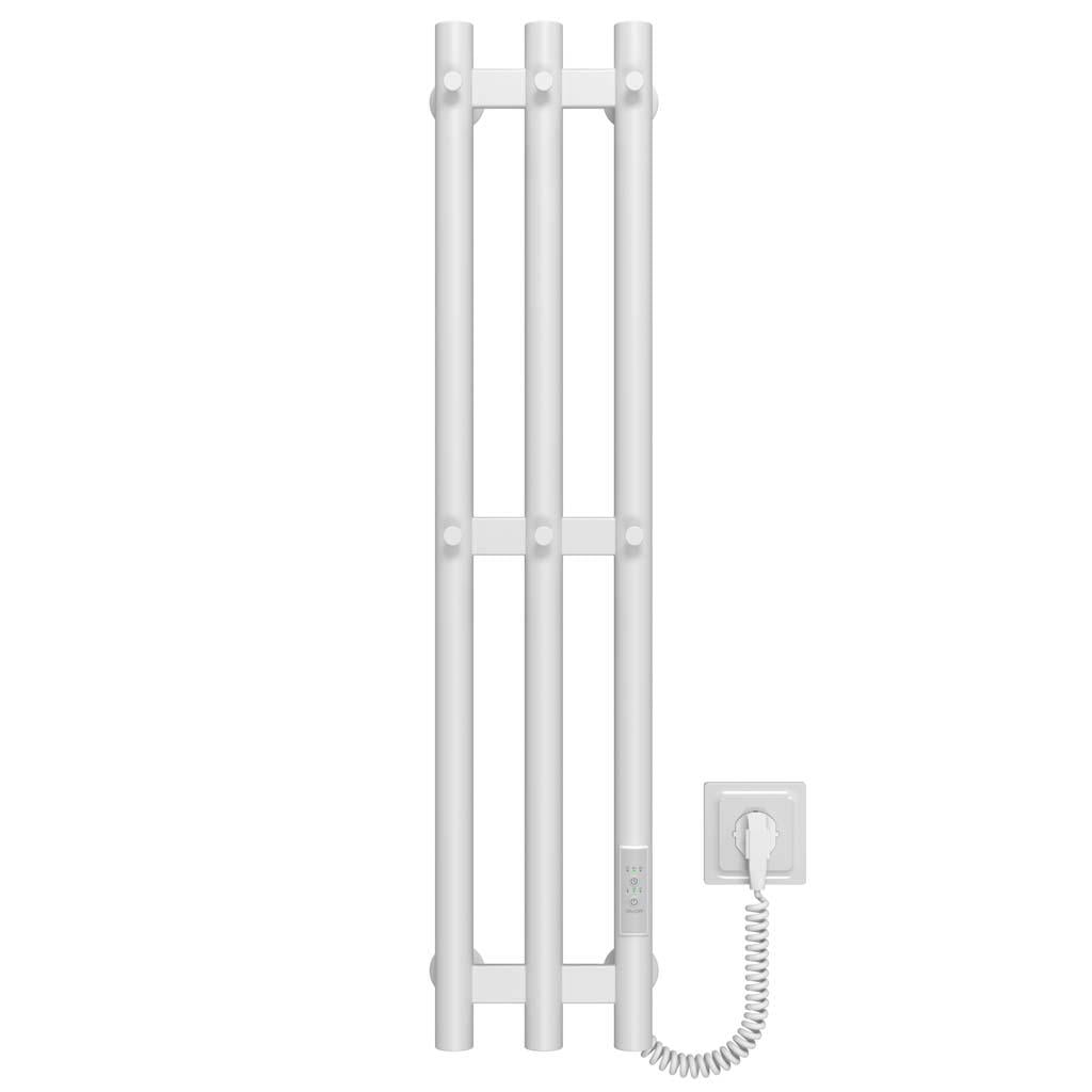 Полотенцесушитель электрический Deffi Zara П3 WD03 правое подключение нержавеющая сталь 140х800 см Белый (A.CL.80.14.3.E.W.R.3)