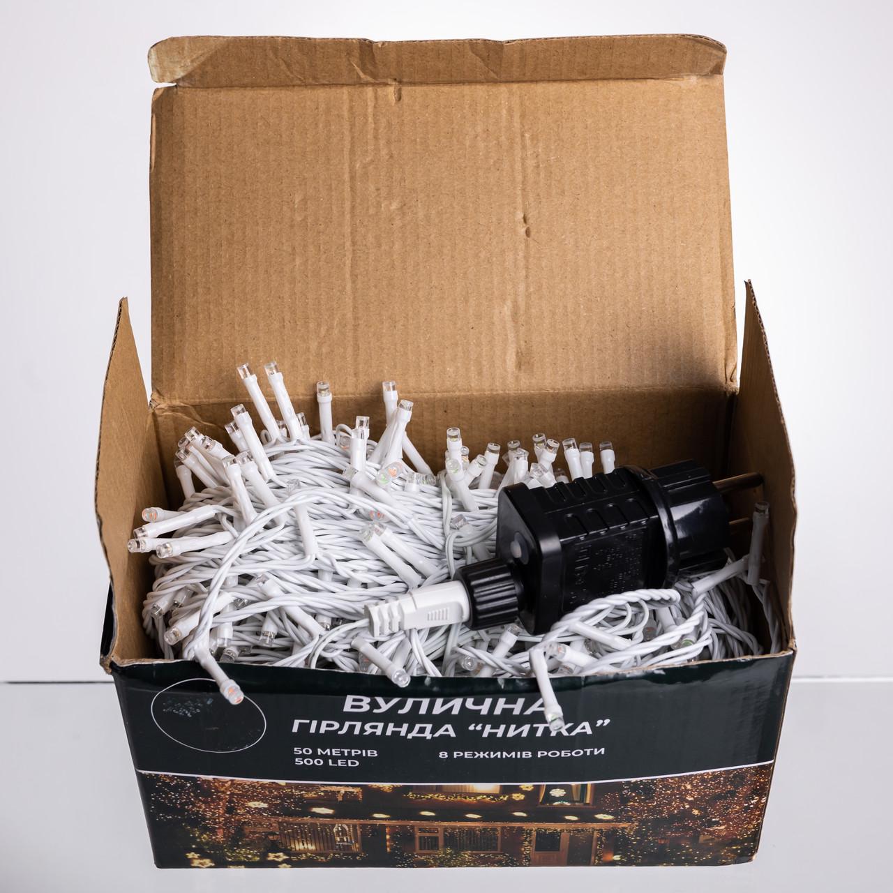 Гирлянда Нитка уличная 500 LED 50 м Разноцветный (CF500L50MWML) - фото 4