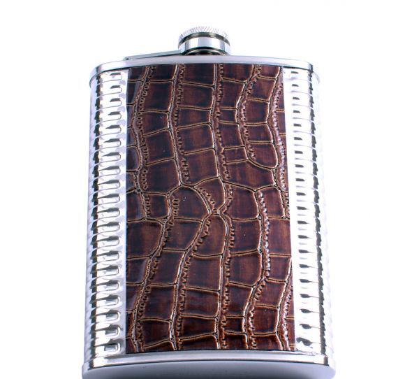 Фляга Mana Ornament 256 мл нержавеющая сталь Коричневый