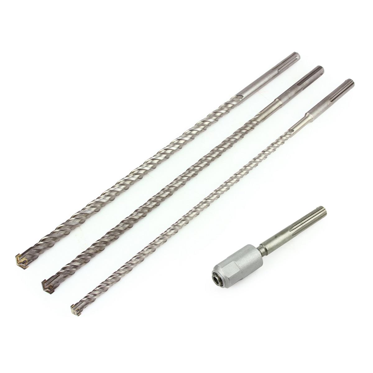 Набір свердел Mar-Pol M23575 SDS-MAX з адаптером 3 шт. - фото 2