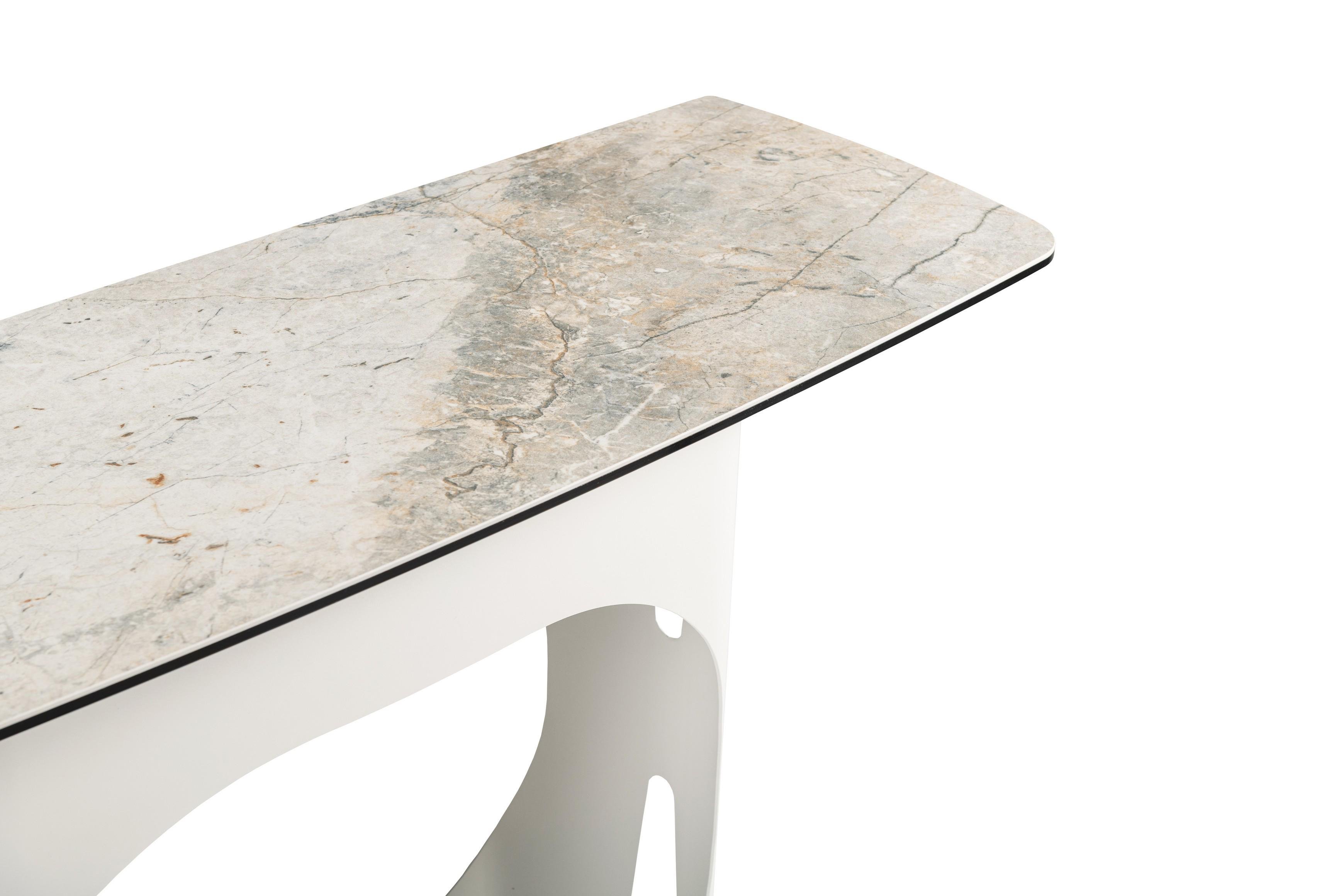 Консоль Арно Vetro 1200х400х760 мм Сильвер ривер/Айвори - фото 4 Консоль Арно Vetro 1200х400х760 мм Сильвер ривер/Айвори - фото 4