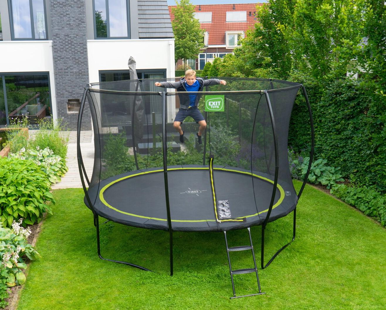 Батут Exit Toys Silhouette 366 см Черный (1165482771) - фото 2 Батут Exit Toys Silhouette 366 см Черный (1165482771) - фото 2