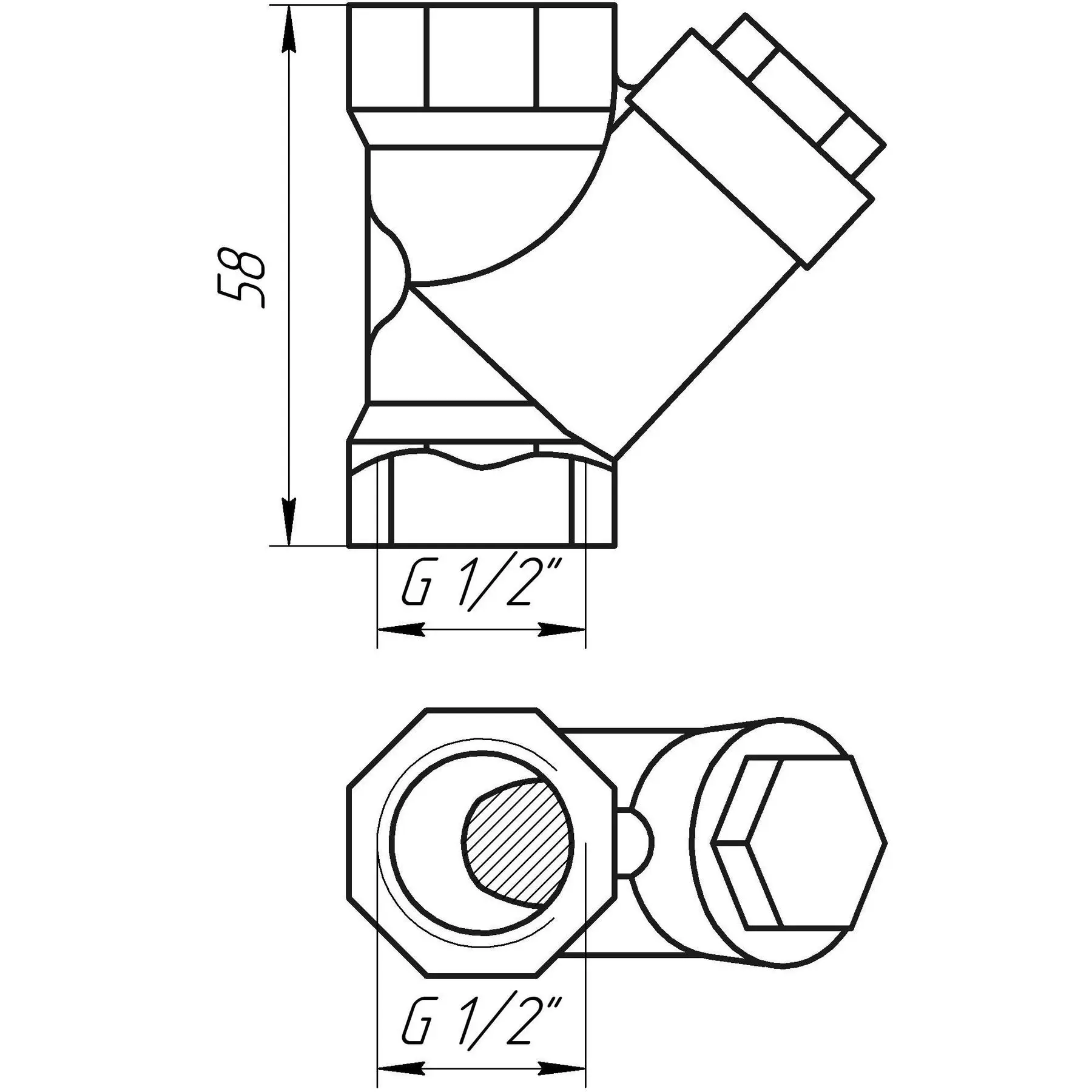 Фільтр грубої очистки Arco Spain 01830 латунний шток 1/2" (GSR-000000707) - фото 5