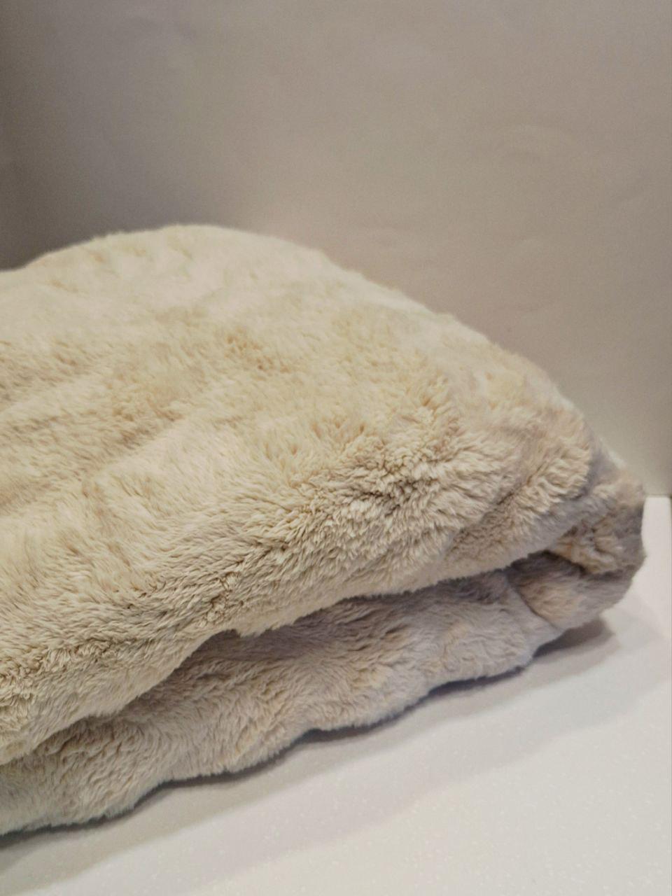 Плед-покрывало флисовый Colorful Home Шторм 200х220 см Бежевый (1240) - фото 3