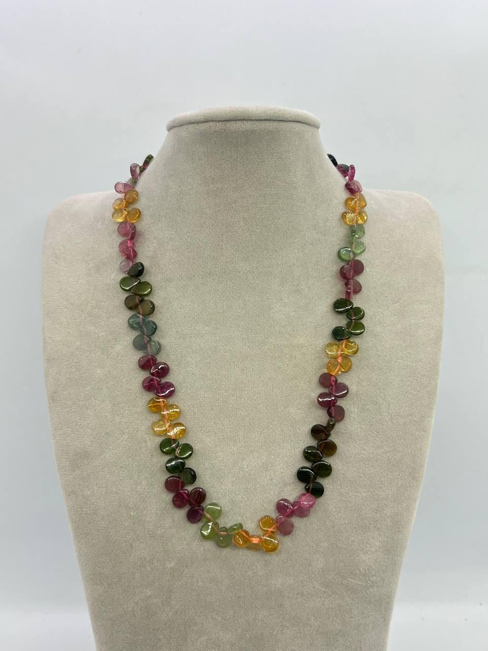 Бусы турмалин 42 см Разноцветный (11785)