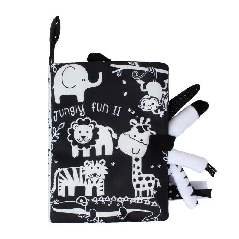 Игрушка для малыша Книжка-шуршалка развивающая Forest Black/White