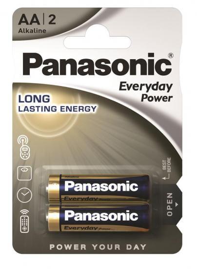 Батарейки щелочные Panasonic Everyday Power AA 2 шт. (ERC-LR6REE/2BR)