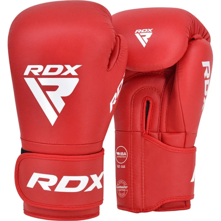 Боксерські рукавички RDX IBA Boxing Gloves for Amateur Competitions 10oz Червоний (2977526318)