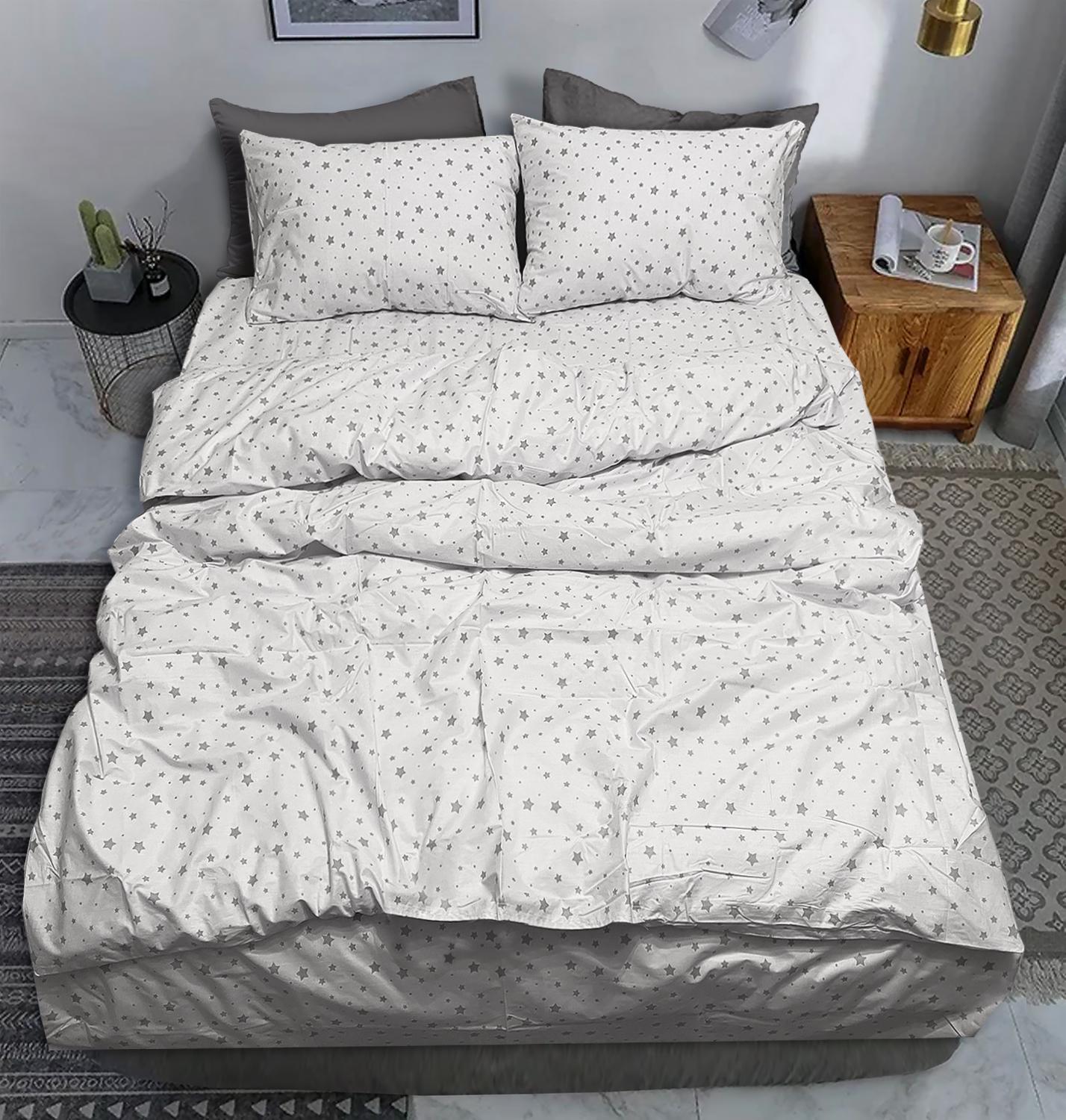 Комплект постельного белья Zastelli 235 поплин евро 200х220 см Белый (21441)