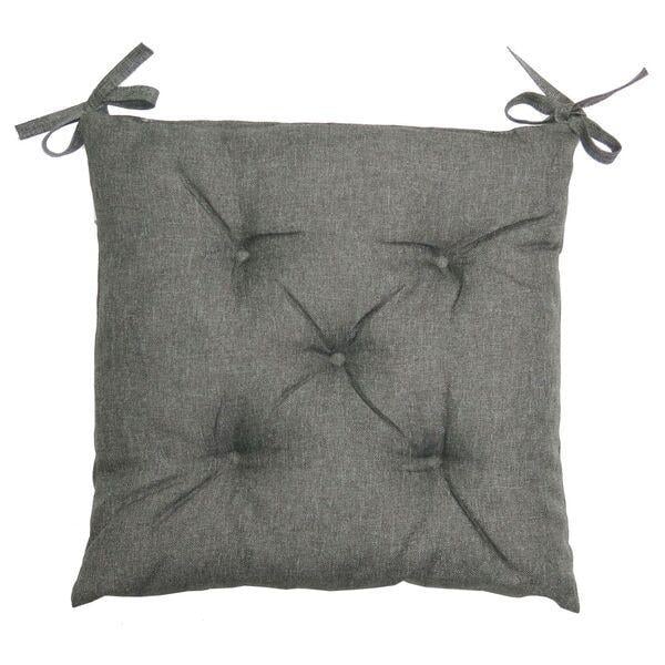 Набір подушок на стілець ArCloud Савана 38x38 см 4 шт. 21 Сірий (21967)