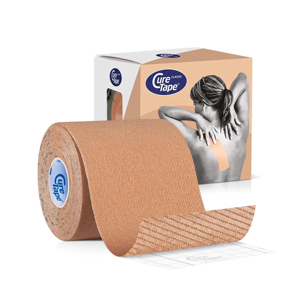 Кинезиотейп CureTape CLASSIC 7,5 см х 5 м Телесный