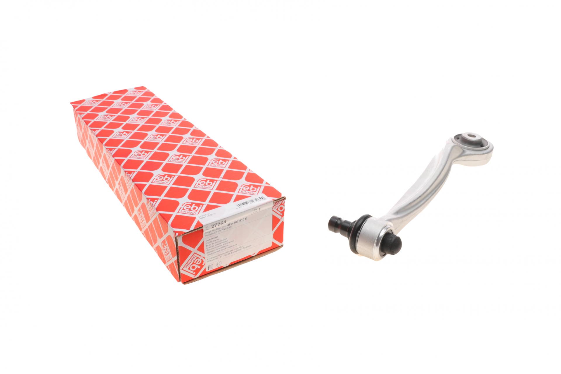 Рычаг подвески FEBI BILSTEIN передний/сверху/сзади R Audi A6 04-11/A8 03-10/VW Phaeton 02-16 (27264)