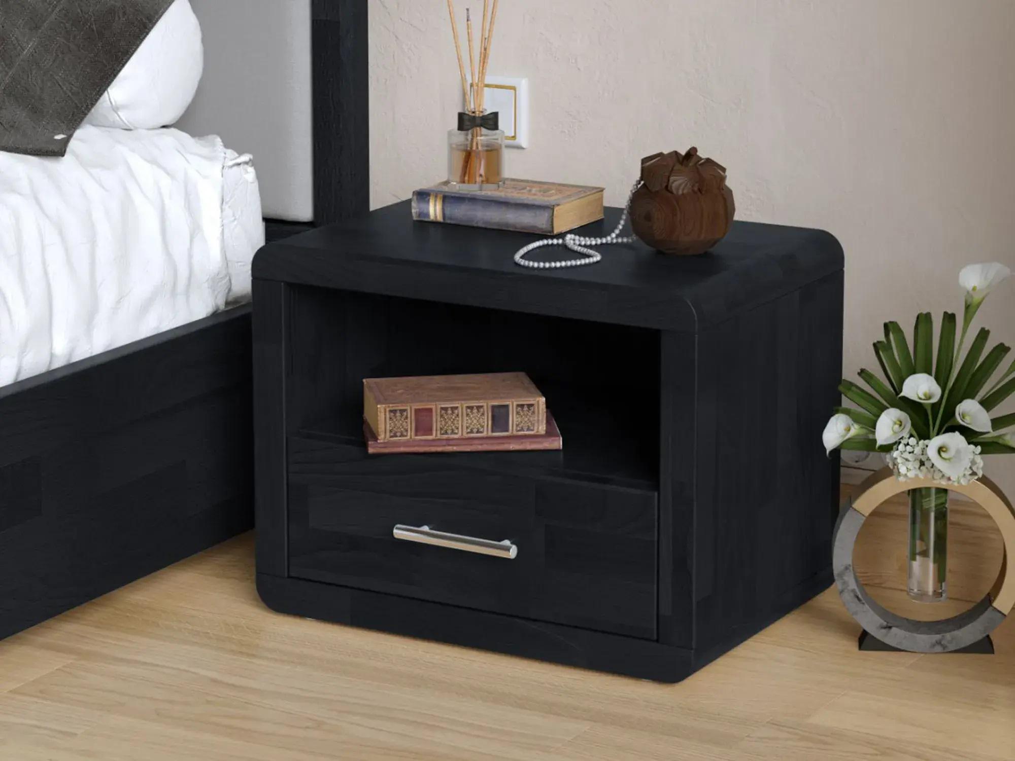 Тумба прикроватная Arbor Drev Глория 1Ш натуральное дерево бук Венге магия (51629) - фото 1 Тумба прикроватная Arbor Drev Глория 1Ш натуральное дерево бук Венге магия (51629) - фото 1