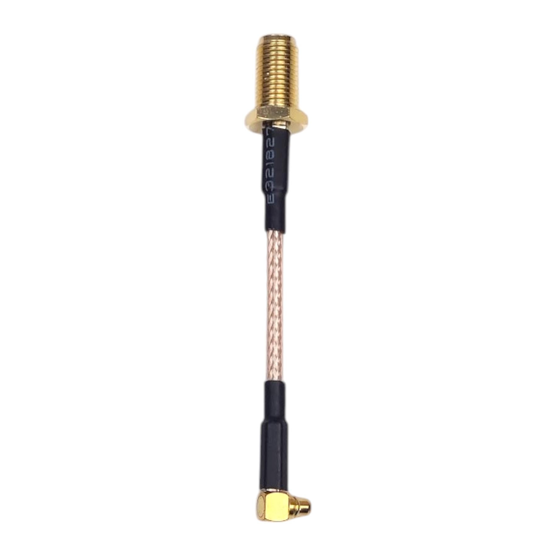 Кабель антенный RG316 переходник MMCX угловой в SMA Female RG1316 5 см (77008)
