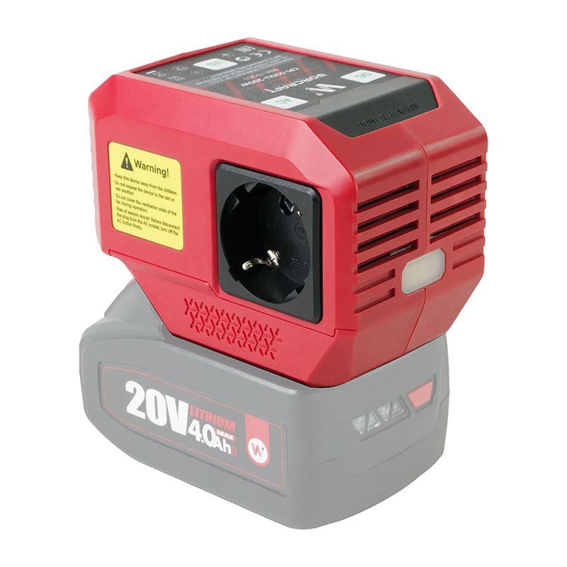 Інвертор напруги WORCRAFT CPI-S20Li-200W акумуляторний - фото 2