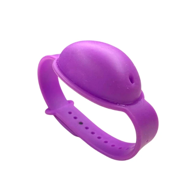 Браслет для антисептика універсальний силіконовий Фіолетовий (KG-3647)