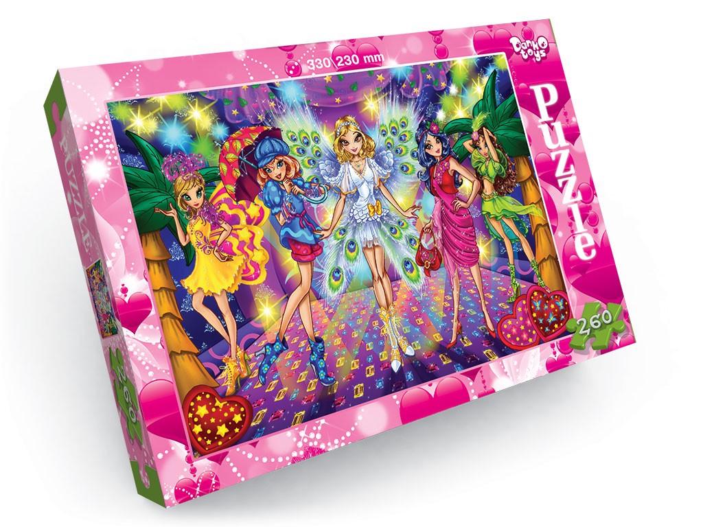 Пазлы детские Гламурные красотки 330х230 мм 260 эл.