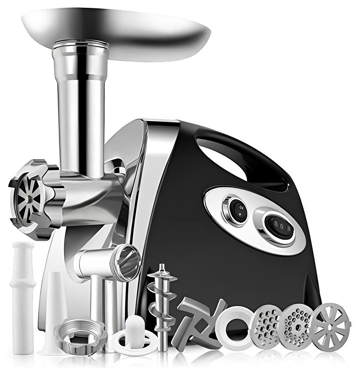 М'ясорубка з реверсом та соковижималкою Rainberg RB-675 електрична 3800 Вт з насадками для ковбаси (ML-04186)