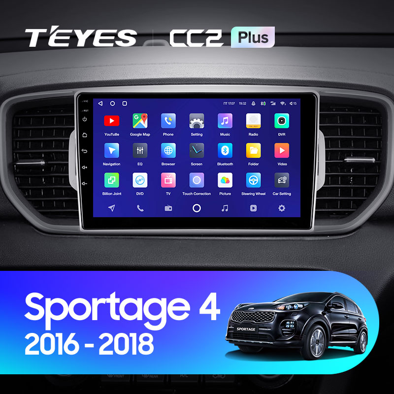 Автомагнітола штатна Teyes для Kia Sportage 4 QL 2016-2018 Android CC2-PLUS 3+32G Wi-Fi/4G варіант B (1472453227) - фото 3