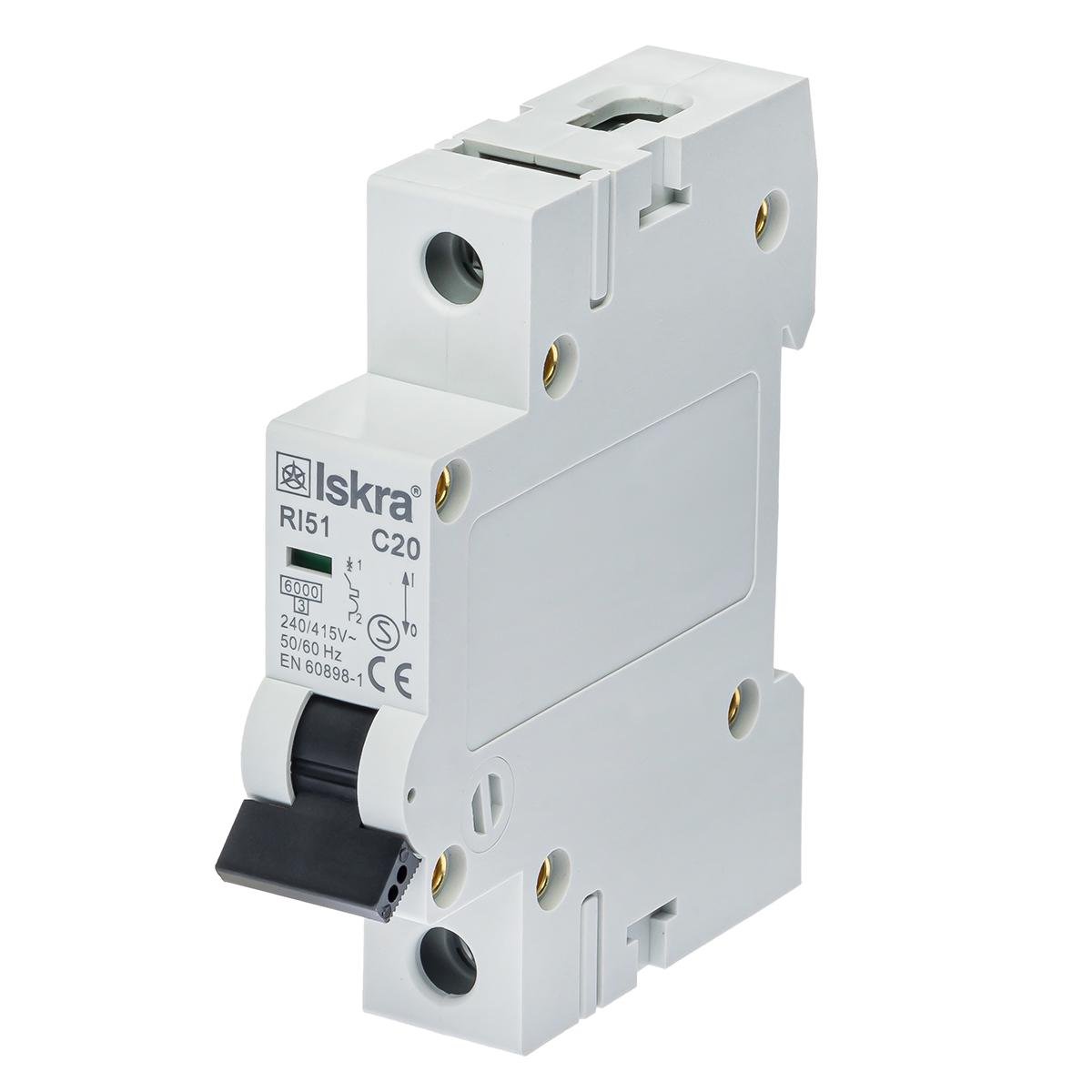 Модульный выключатель ISKRA RI51C20A автоматический (786091103000)