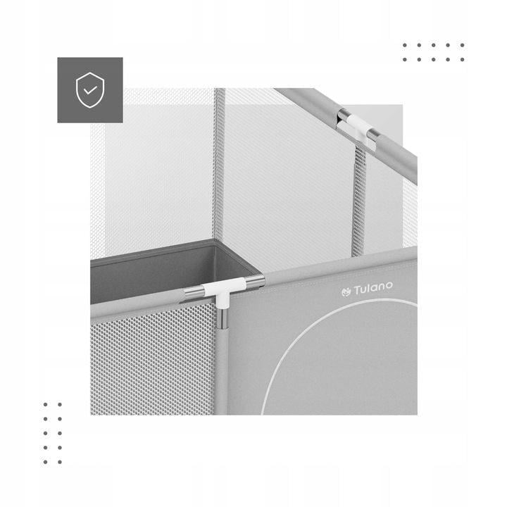 Манеж детский Tulano Cozy 20 130х65 см Серый (5903796014181) - фото 6 Манеж детский Tulano Cozy 20 130х65 см Серый (5903796014181) - фото 6