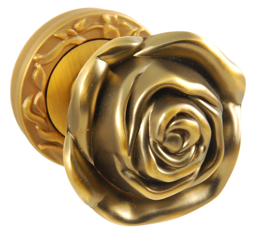 Ручка-кноб дверная на розетке SIBA K03 двухсторонняя Кофейный матовый (K03 0 85 85 mov mov)