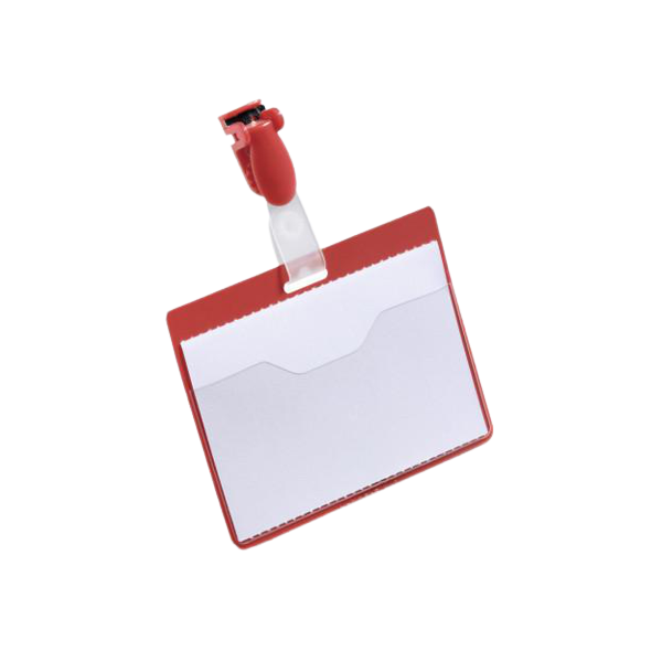 Бейдж горизонтальный DURABLE 60х90 мм Красный (1119472290)