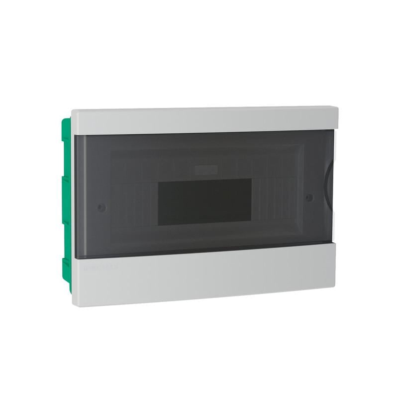 Щит розподільчий Neomax 12 модулів пластик 200x300x98 мм вбудований прозорі двері (NX4212) Щит розподільчий Neomax 12 модулів пластик 200x300x98 мм вбудований прозорі двері (NX4212)