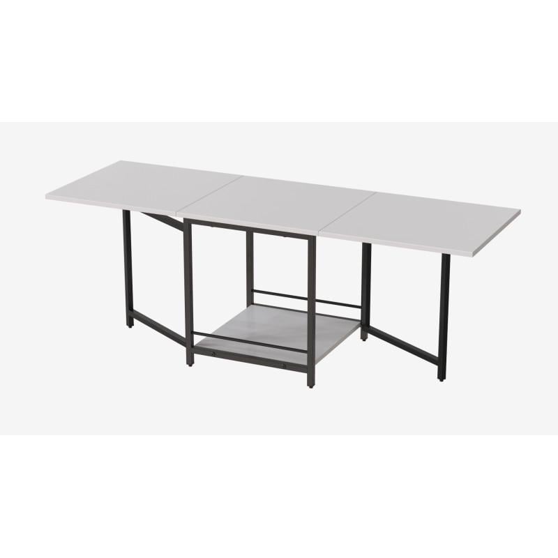 Стіл журнальний трансформер Ferrum-decor Kub Kombo Чорний метал ДСП Білий (FRD-105150) Стіл журнальний трансформер Ferrum-decor Kub Kombo Чорний метал ДСП Білий (FRD-105150)