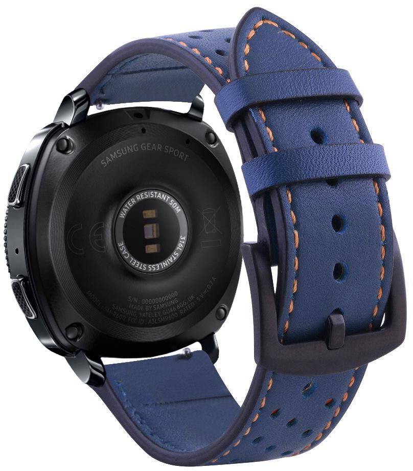 Ремінець шкіряний Classico для Samsung Gear Sport Blue (20644)