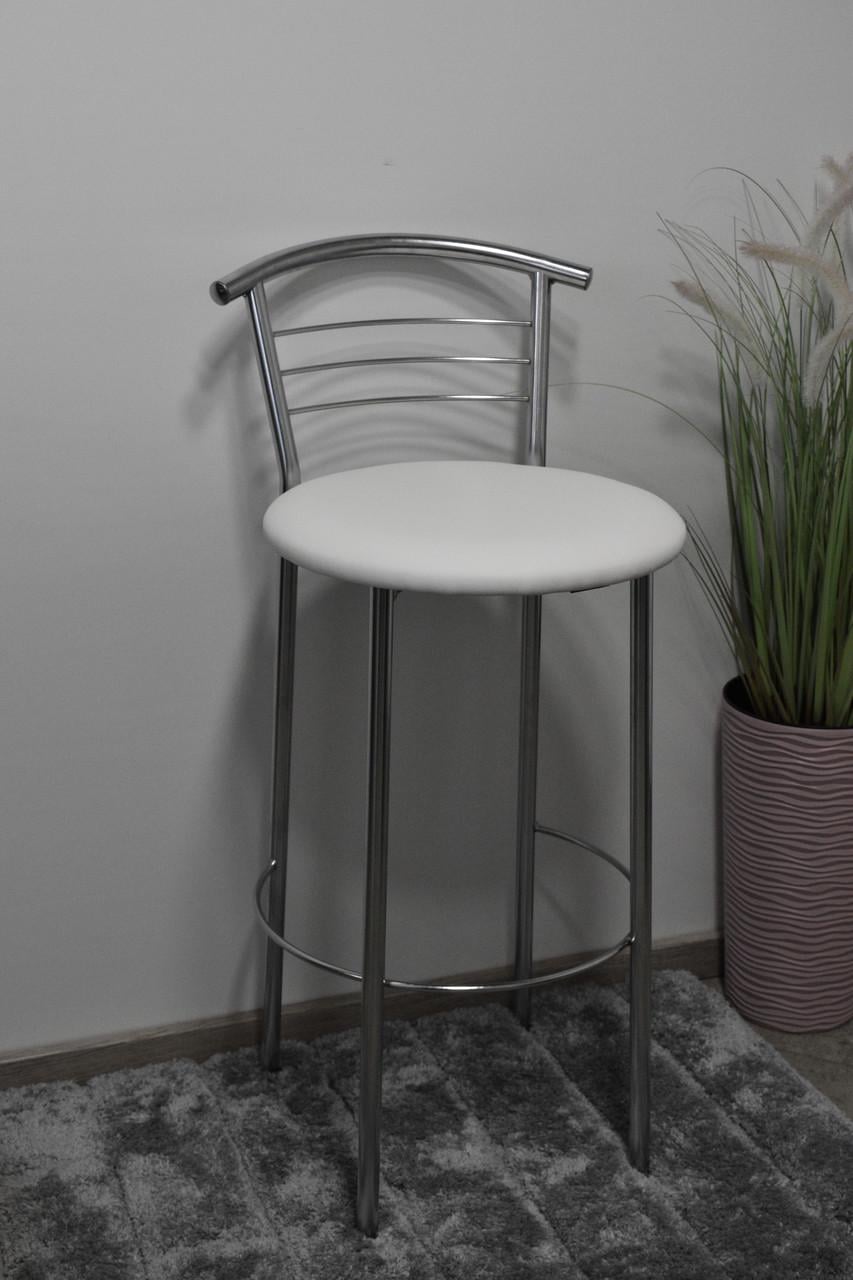 Барний стілець Маркос Хокер 30х30х97 см Білий/Хром (29519040)