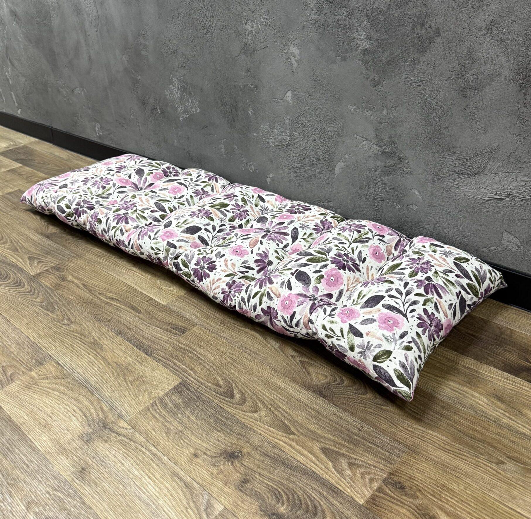 Подушка Comfort Home Herbarium на подоконники/каркасы/поддоны/садовая мебель 150х50 см
