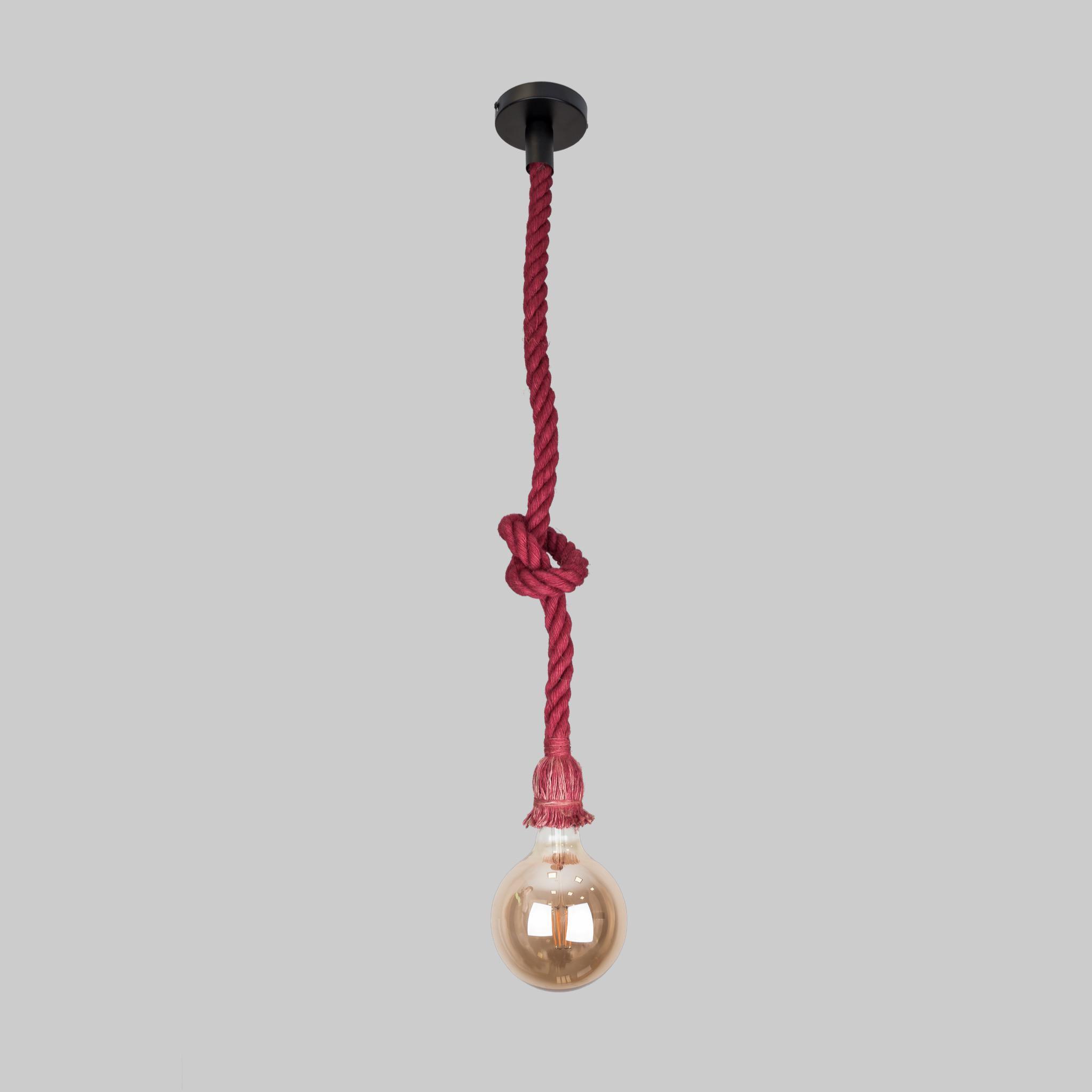 Люстра Rope подвесная Красный