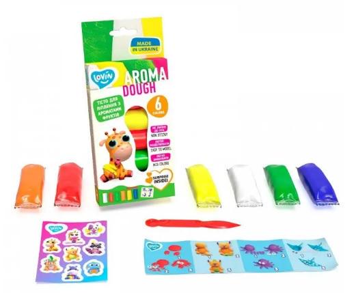 Набір для ліплення з тістом Lovin 6 кольорів Aroma (MTT-156926)