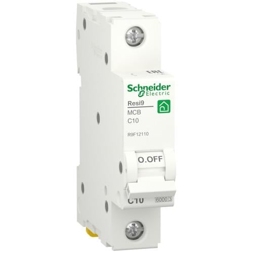 Автоматический выключатель 1-п. RESI9 10A C 6kA SCHNEIDER ELECTRIC C2