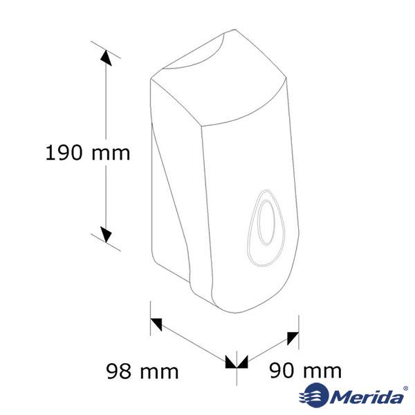 Дозатор для рідкого мила Merida Top Mini пластик 400 мл - фото 2