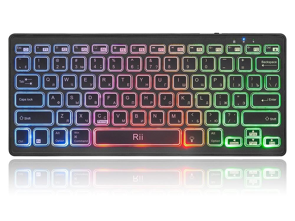 Клавіатура RGB Bluetooth з російською розкладкою (1009-421-00)