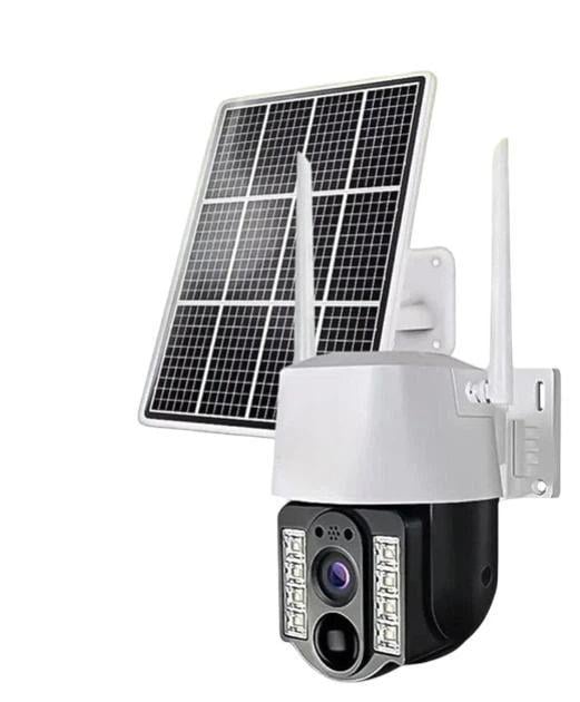 Камера видеонаблюдения уличная 4G V380 PRO VC3 4MP с аккумулятором 18650 и солнечной батареей (10289)