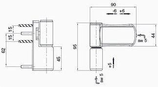 Петля для металопластикових дверей Fornax 85 кг Коричневий - фото 7