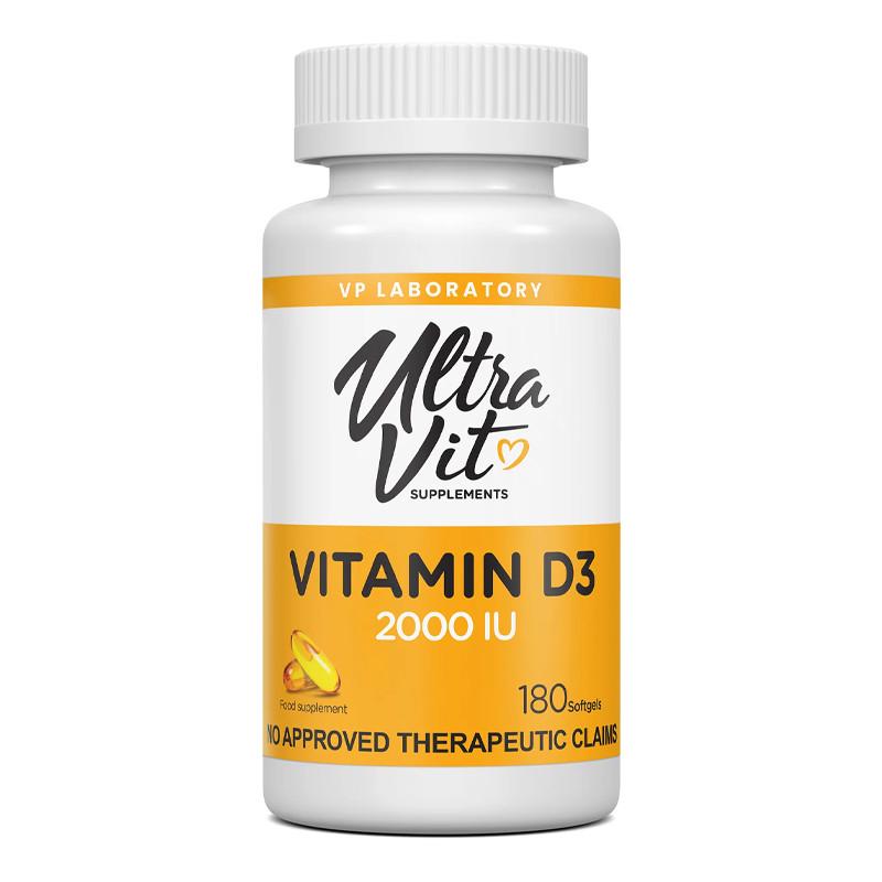 Витамин D3 VPLab Vitamin D3 2000 МЕ 180 капс. (22620-01) Витамин D3 VPLab Vitamin D3 2000 МЕ 180 капс. (22620-01)