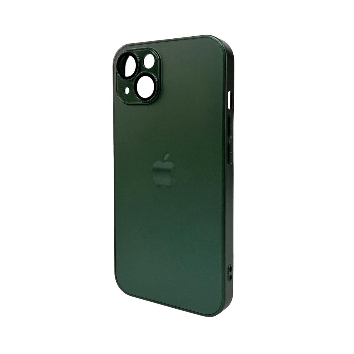 Протиударний чохол для Apple iPhone 13 AG Glass Matt Frame Color / Cangling Green