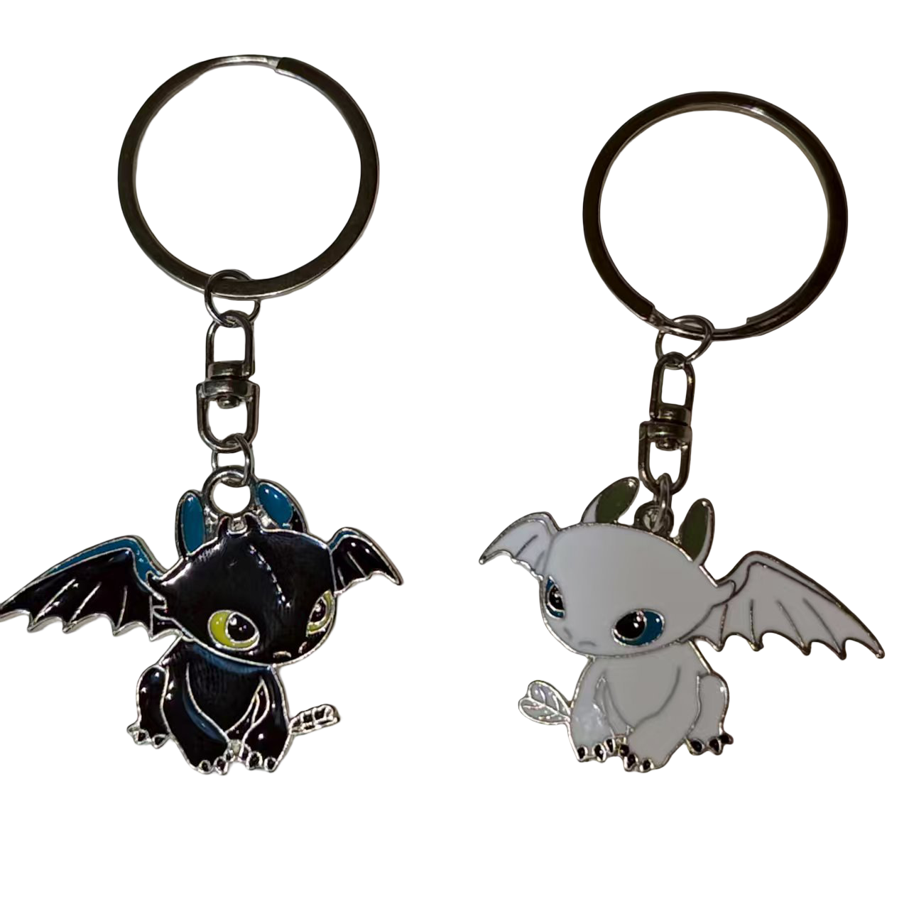 Брелки для ключей с черным и белым драконом (U8125)