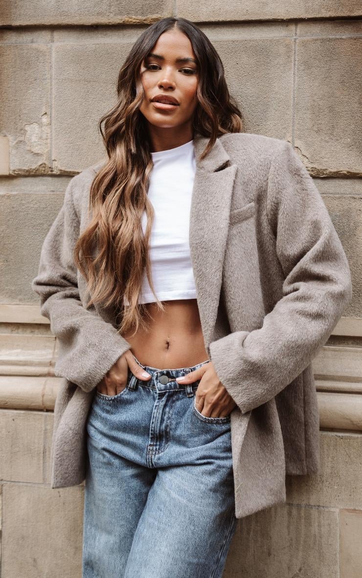 Жакет PrettyLittleThing CMZ3407 р. 36 Серый Жакет PrettyLittleThing CMZ3407 р. 36 Серый