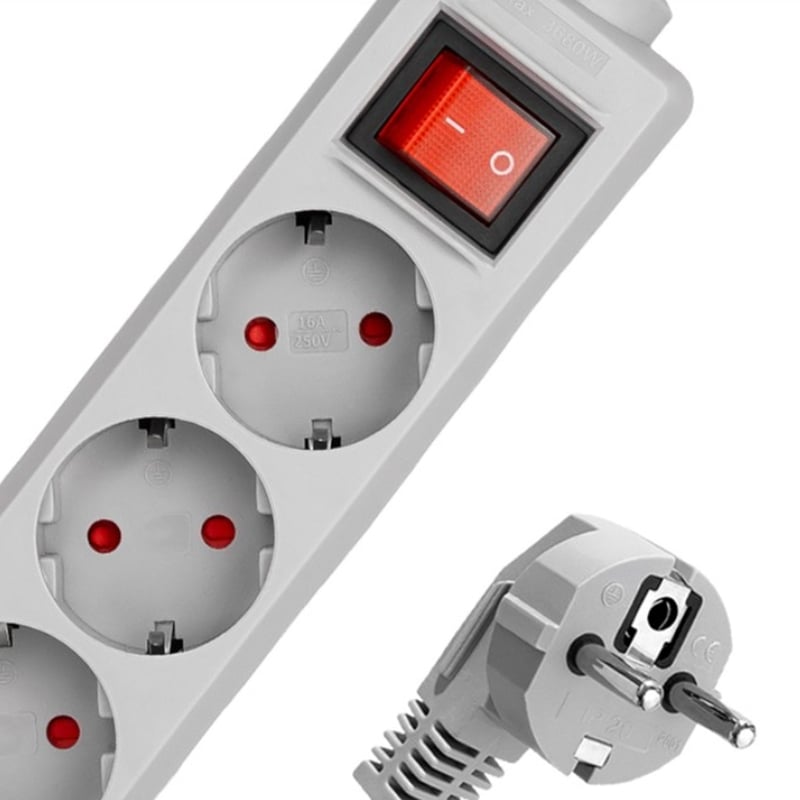 Сетевой фильтр-удлинитель Logan SFG5-3 5 розеток 3 м Gray (28690349) - фото 5 Сетевой фильтр-удлинитель Logan SFG5-3 5 розеток 3 м Gray (28690349) - фото 5