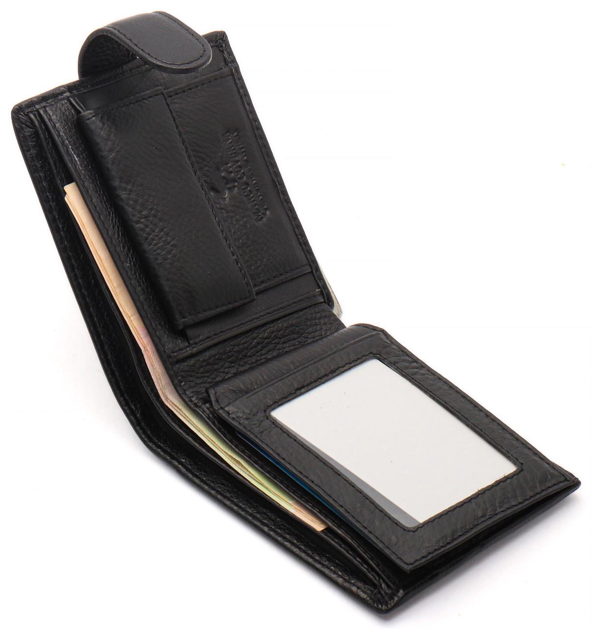 Классическое портмоне Marco Coverna из натуральной кожи Черный (MC-2003-1) - фото 6 Классическое портмоне Marco Coverna из натуральной кожи Черный (MC-2003-1) - фото 6