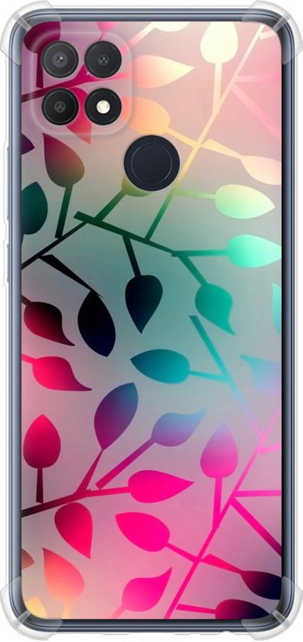 Чехол на Oppo A15 Листья (2235sp-2119-42517)