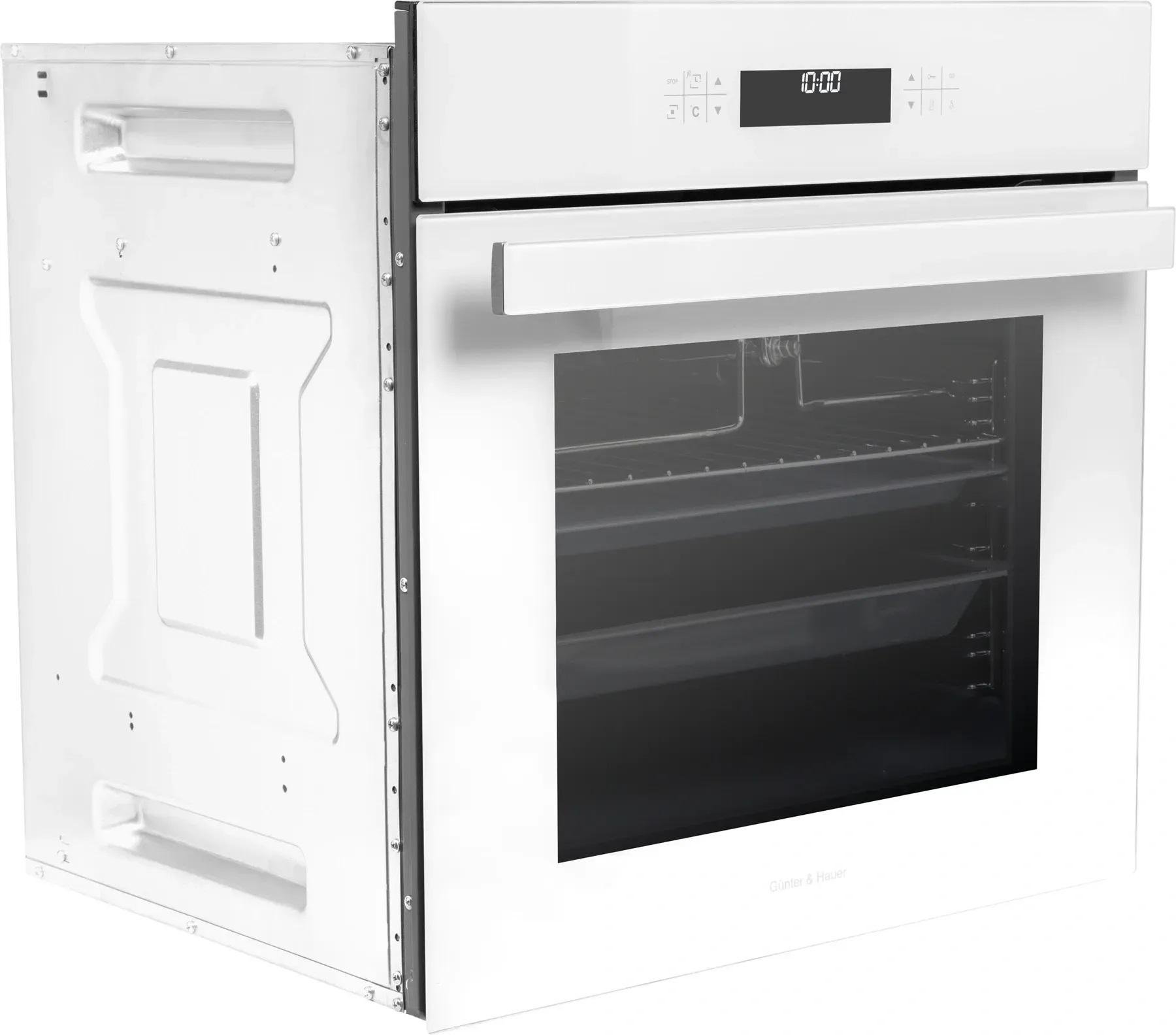Духова шафа електрична Gunter&Hauer EOT 1267W гриль та конвекція 67 л Білий (28780875)