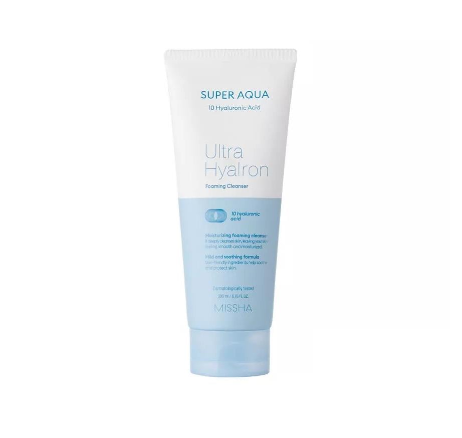 Очищающая пенка для умывания MisshaSuper Aqua Ultra Hyalron Cleansing Foam 200 мл (8809643507226)